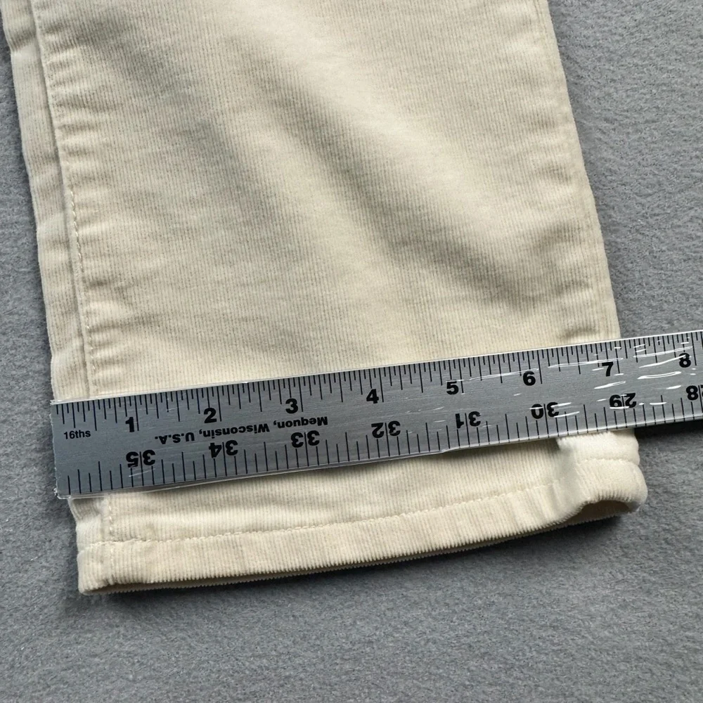 Lauren Ralph Lauren Pants Womens 4P White Premier Straight Corduroy Stretch RLL